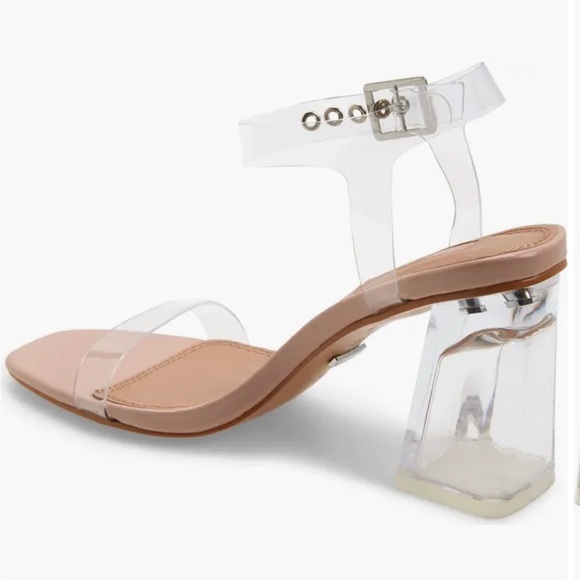 Topshop Sonia Clear Block Heel Sandal (Women) - Picture 2 of 6